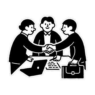 Team on the meeting